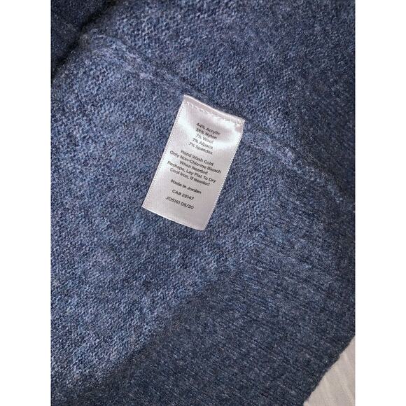 Talbots Blue Fabric Blend Open Front Knit Cardigan Sweater Size Extra Large - Picture 5 of 6